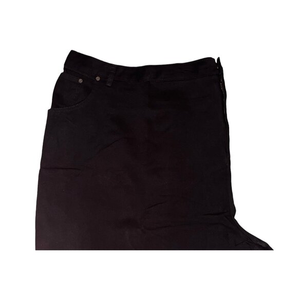 Woman Within NWOT Perfect Relaxed Cotton Jean Sz 14 Tall Black - Picture 4 of 8